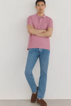 Pedro del Hierro Polos-Polo básico regular em piqué Rosa