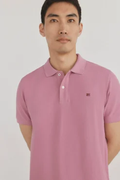 Pedro del Hierro Polos-Polo básico regular em piqué Rosa