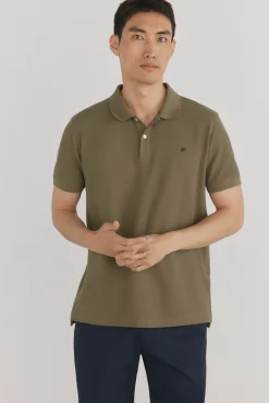 Pedro del Hierro Polos-Polo básico slim Verde