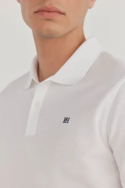Pedro del Hierro Polos-Polo básico slim Branco