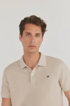 Pedro del Hierro Polos-Polo básico slim Beige