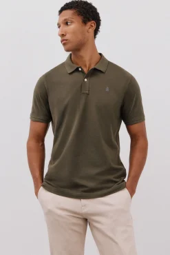 Cortefiel Polos-Polo básico slim Verde