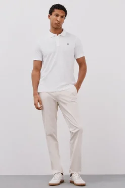 Cortefiel Polos-Polo básico slim Branco