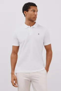 Cortefiel Polos-Polo básico slim Branco