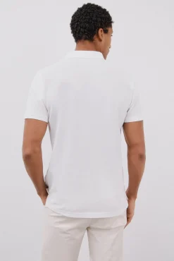 Cortefiel Polos-Polo básico slim Branco