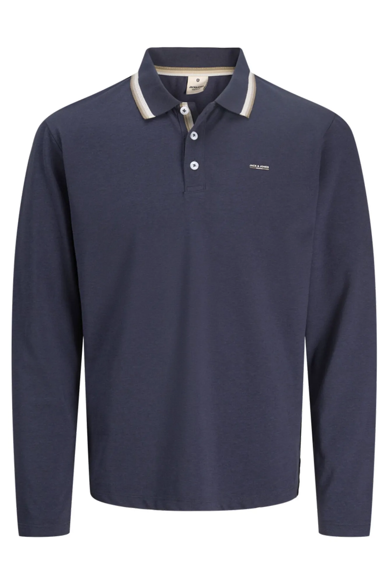 Jack & Jones Polos-Polo clássica de manga comprida Azul