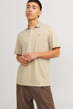 Jack & Jones Polos-Polo clássico Tostado