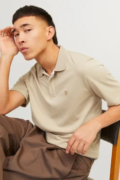 Jack & Jones Polos-Polo clássico Tostado