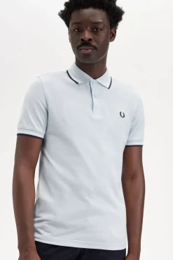 Fred Perry Polos-Polo com acabamento em duas listras Azul
