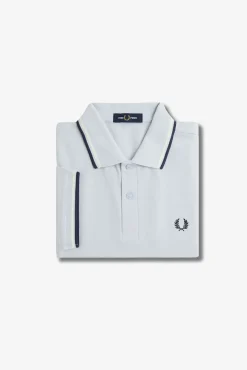 Fred Perry Polos-Polo com acabamento em duas listras Azul
