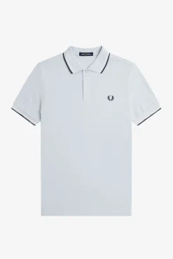 Fred Perry Polos-Polo com acabamento em duas listras Azul