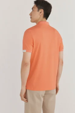 Pedro del Hierro Polos-Polo com punhos contrastantes Laranja