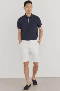 Pedro del Hierro Polos-Polo com punhos contrastantes Azul