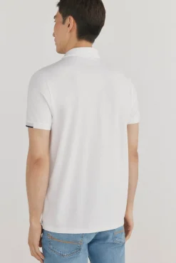 Pedro del Hierro Polos-Polo com punhos contrastantes Branco