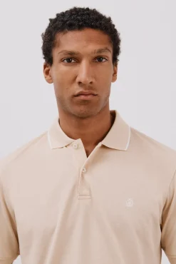 Cortefiel Polos-Polo Coolmax® Tostado