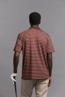 Pedro del Hierro Polos|Desporto-Polo de golfe riscas Bordeaux