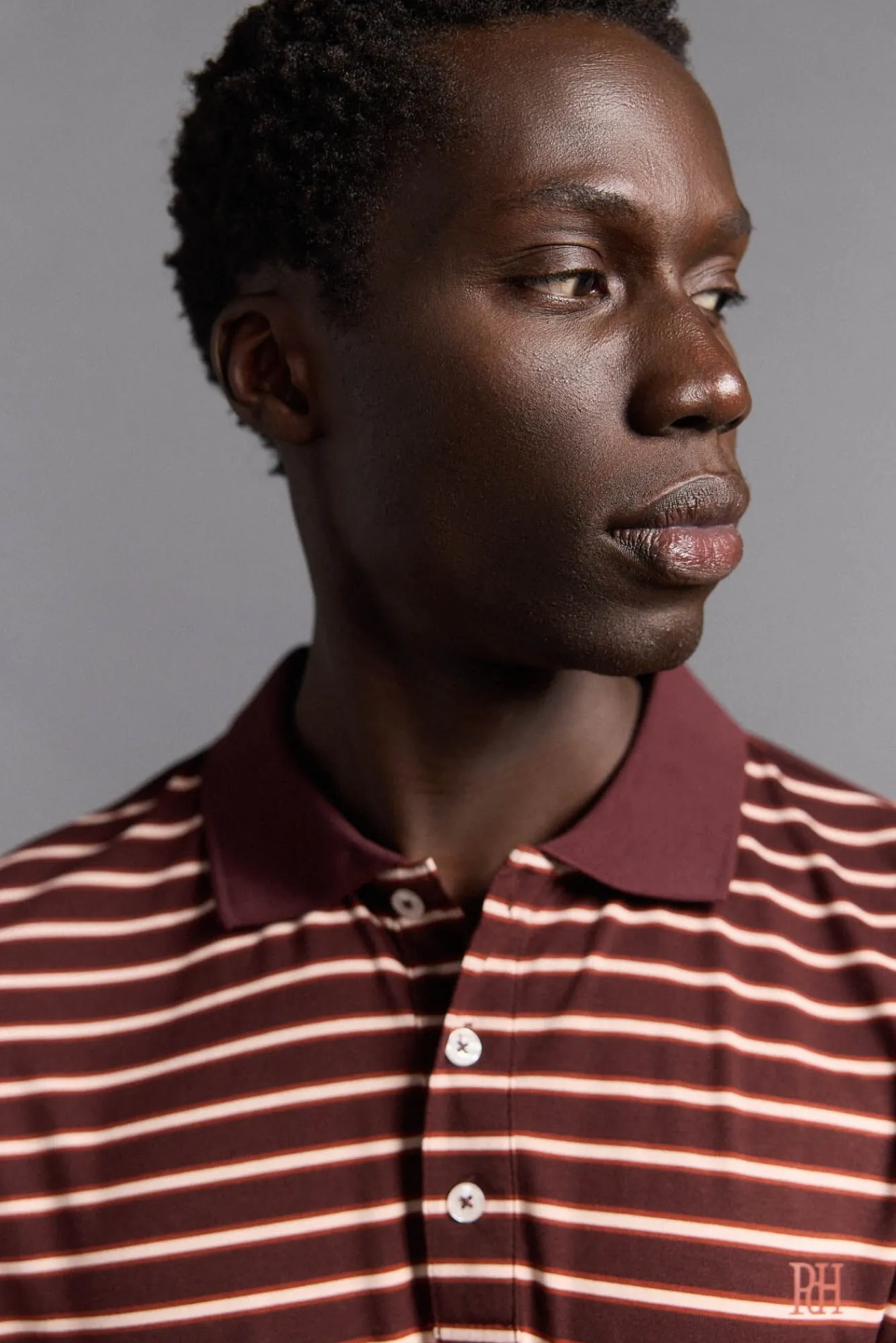 Pedro del Hierro Polos|Desporto-Polo de golfe riscas Bordeaux