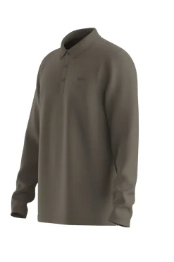 HUGO Polos-Polo de manga comprida Verde