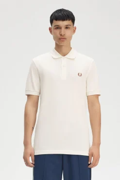 Fred Perry Polos-Polo de manga curta Ecru