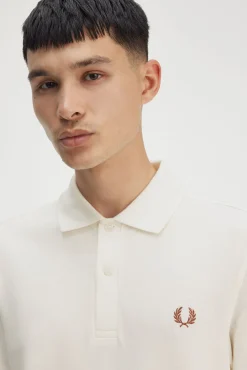 Fred Perry Polos-Polo de manga curta Ecru