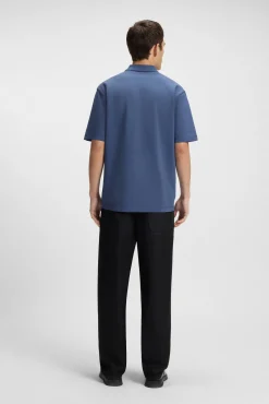 HUGO Polos-Polo de manga curta Azul