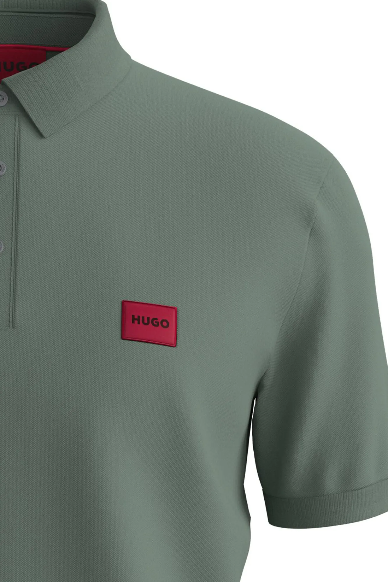 HUGO Polos-Polo de manga curta Verde