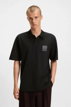 HUGO Polos-Polo de manga curta Preto