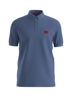 HUGO Polos-Polo de manga curta Azul
