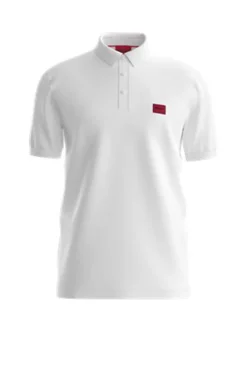 HUGO Polos-Polo de manga curta Branco