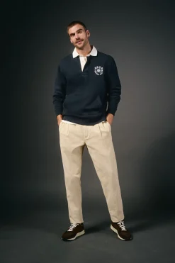 OOTO Polos-Polo de rugby de manga comprida Azul