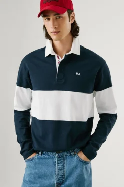 Pepe Jeans Polos-Polo de Rugby Regular Fit azul
