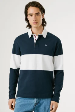 Pepe Jeans Polos-Polo de Rugby Regular Fit azul