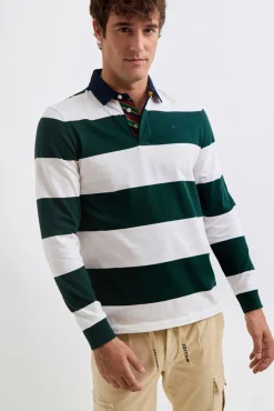 Williot Polos-Polo de Rugby Riscas Verde
