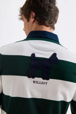 Williot Polos-Polo de Rugby Riscas Verde