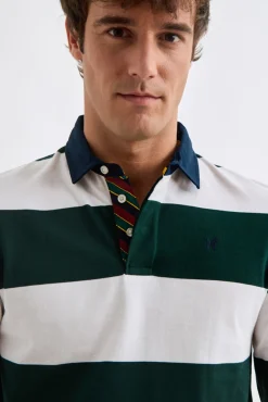 Williot Polos-Polo de Rugby Riscas Verde