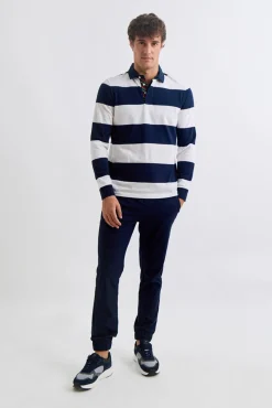 Williot Polos-Polo de Rugby Riscas Azul