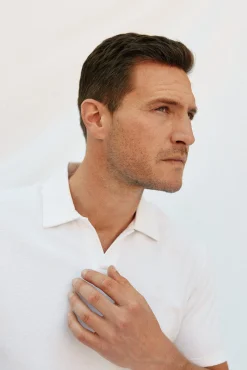 Cortefiel Polos-Polo estrutura Branco