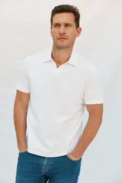Cortefiel Polos-Polo estrutura Branco