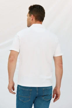 Cortefiel Polos-Polo estrutura Branco