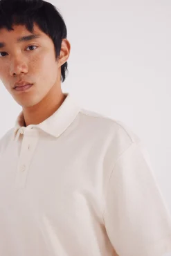 Springfield Polos-Polo estruturada em sarja de corte regular branco