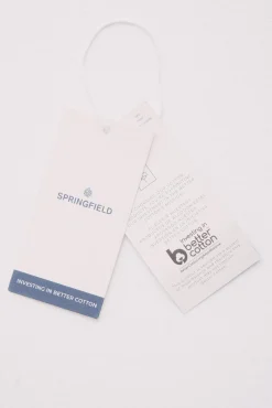 Springfield Polos-Polo estruturada em sarja de corte regular branco