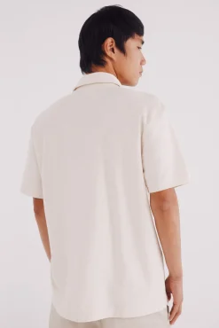 Springfield Polos-Polo estruturada em sarja de corte regular branco