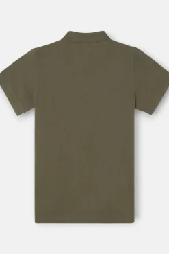 Silbon Polos-Polo liso clássica Verde