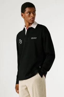 Pepe Jeans Polos-Polo manga comprida preto