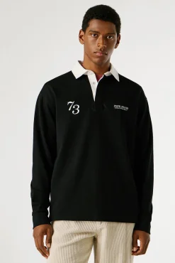 Pepe Jeans Polos-Polo manga comprida preto