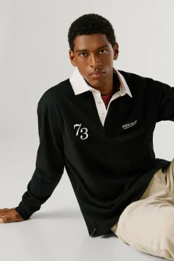 Pepe Jeans Polos-Polo manga comprida preto