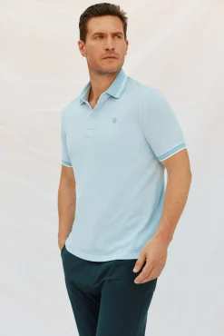 Cortefiel Polos-Polo oxford Azul