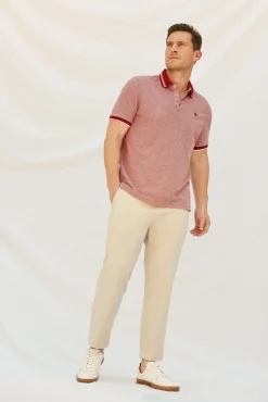 Cortefiel Polos-Polo oxford Vermelho