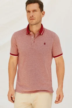 Cortefiel Polos-Polo oxford Vermelho