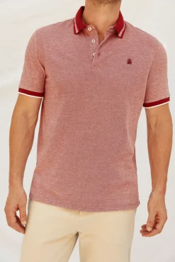 Cortefiel Polos-Polo oxford Vermelho